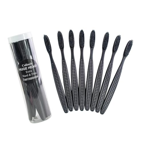 Colincie Extra Hard Charcoal Bristle Toothbrush for Effective Oral Care
