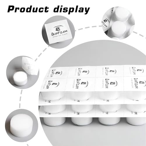 Yuelong 24Pcs Disposable Rinse Foam Caps for Tattoo Needles
