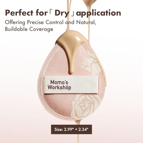 Momo's Workshop Rubycell Makeup Sponge Set (G) - 2pcs Egg Sponges with Case
