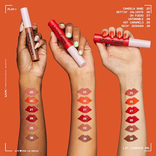 NYX Lip Lingerie XXL Matte Liquid Lipstick - On Fuego (Fire Red)