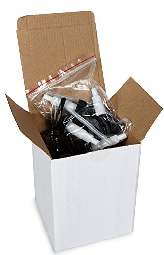 Vivaplex 8 oz Clear Glass Bottles with Black Lotion Pumps – Pack of 4