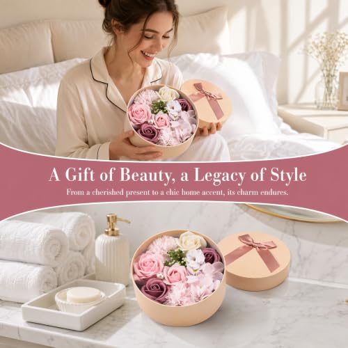 Pink Handmade Scented Soap Petals Gift Set - Little World 1 Ounce