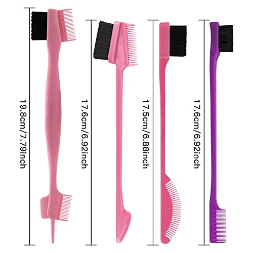 8-Piece Hair Styling Comb Set for Edges & Teasing Brushes