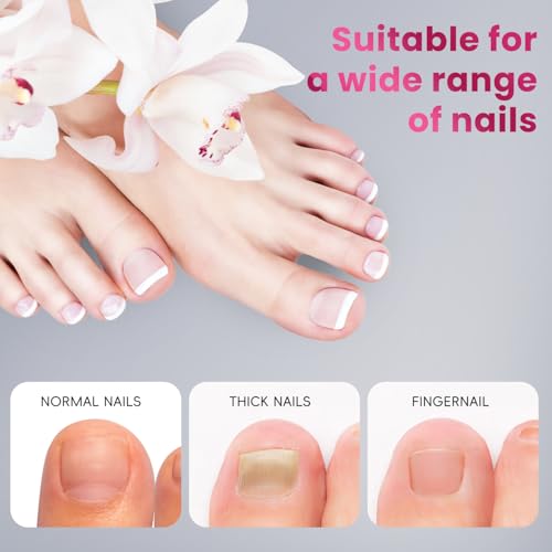 Krofaue Dual Toe Forms - 150pcs Reusable Gel Nail Molds for DIY