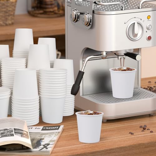 Clawsoff 100 Count 5 oz Disposable Paper Cups - Leak-Proof & Durable