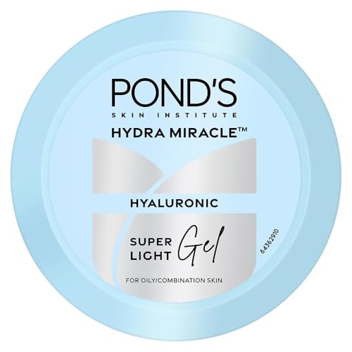 Holly Herbs Ponds Super Light Gel Moisturizer 100ml - Oil-Free, Hyaluronic & Vitamin E for Hydrated Glowing Skin