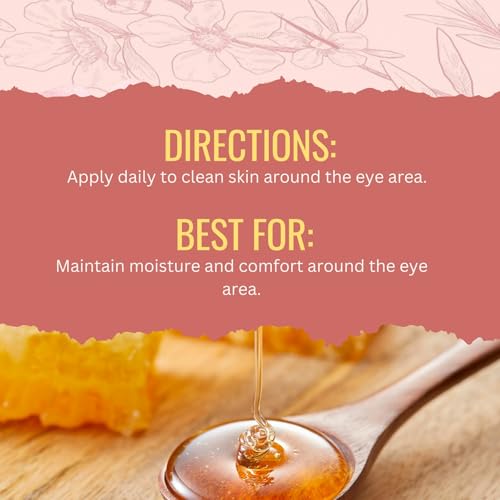 Manuka Lane Natural Eye Cream with Manuka Honey & Eyebright – 1.01 Fl Oz
