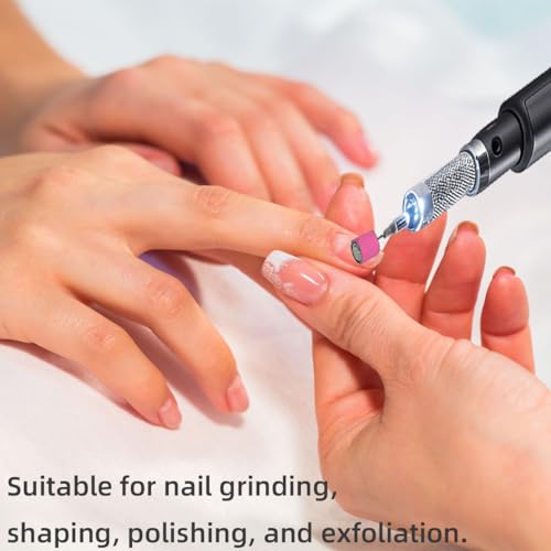 100pcs Pink 240 Grit Sanding Bands for Nail Drill - Professional Use