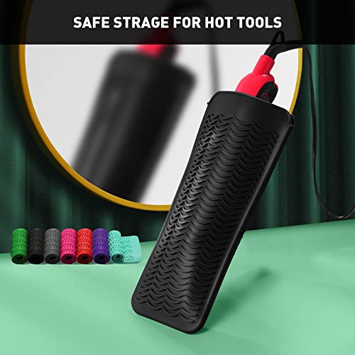 ZAXOP Heat-Resistant Silicone Mat Pouch for Hair Tools