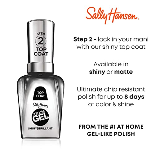 Sally Hansen Miracle Gel Nail Polish Pack of 2 - Flash-ionista #649 (0.5 Fl Oz)
