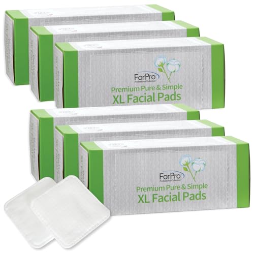 ForPro Premium XL Facial Pads 60-Count - Ultra Soft Makeup Remover