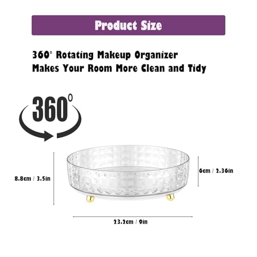 9-Inch Non-Skid Lazy Susan Turntable for Kitchen Organization