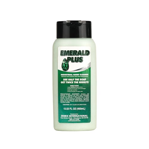 Zenex Emerald Plus Hand Soap 13.53 fl oz Heavy Duty Industrial Cleaner for Mechanics & Professionals