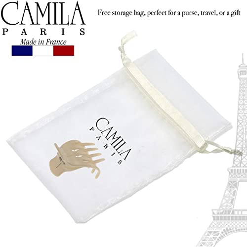 Camila Paris 2" Flat Claw Clip for Thin Hair, French Cellulose Acetate