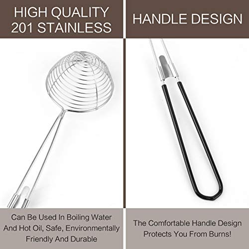 9-Piece Stainless Steel Spider Strainer Spoon Set for Hot Pot