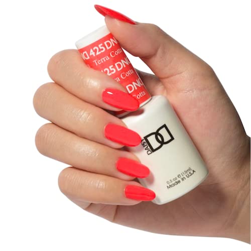 Terra Cotta DND Gel Nail Polish Duo - Orange, 0.5 Fl Oz Each