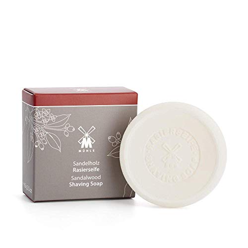 MÜHLE Sandalwood Shaving Soap for Men - 65g Rich Lather