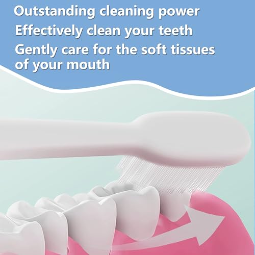1 Pack of 20 Disposable Travel Toothbrushes - Ultra Soft, Individually Wrapped, Non-Slip Handle for Adults & Kids