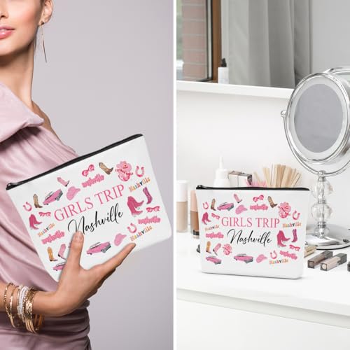 6Pcs Nashville Travel Makeup Bags – Stylish Gifts for Women