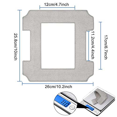 8 Pack Washable Microfiber Mop Cloths for Ecovacs Winbot W1/W2