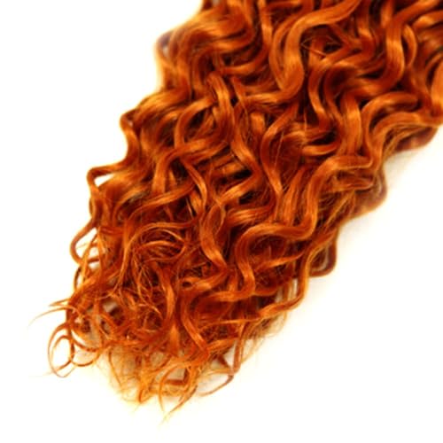 Aikebi 350 Ginger Orange Water Wave Human Hair Bundles 8-12 Inch