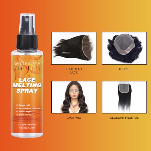 Wodemate Lace Melting Spray - Extreme Hold Glueless Wig Bond & Invisible Finish