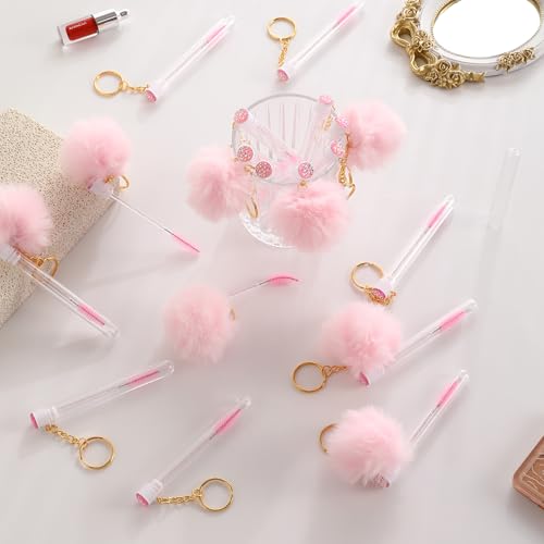 SANARITA 48-Piece Disposable Mascara Wand Set with Reusable Keychain Tubes