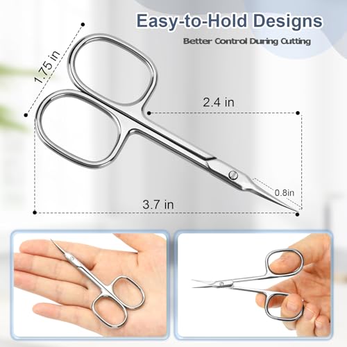 ESVIENS Curved Cuticle Scissors for Precision Nail Care