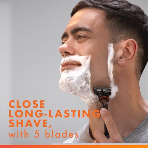 Gillette Fusion5 Razor for Men, 5-Blade, 1 Razor Handle, 3 Blade Refills