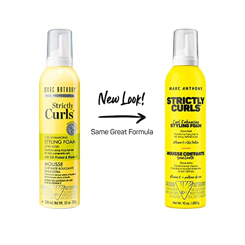Marc Anthony Curl Enhancing Styling Foam Extra Hold 10oz Pack of 2 - Strictly Curls