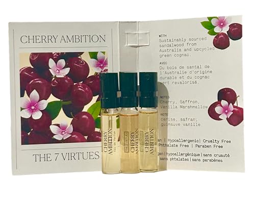 The 7 Virtues Cherry Ambition Perfume Sample Set for Women - 3 x 1.7 ml