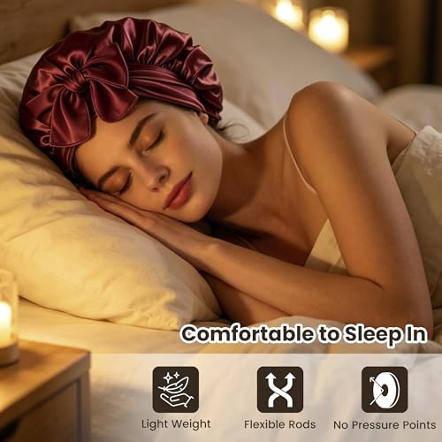 Velvet Heatless Curls Overnight Set with Satin Bonnet - 5 Piece