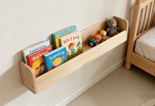 Solid Wood Bookshelf Organizer for Kids & Adults - Set of 2