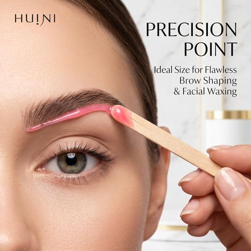Huini Wooden Wax Applicator Sticks, 1000 Count, 1/4 x 5.5 in