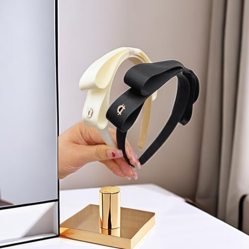 Fashion black bow headbands for women teen girls, haribands with