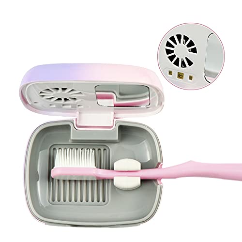 Impressive Smile Rechargeable UV Toothbrush Sanitizer Case - Pink