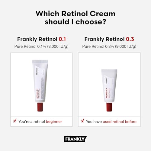 FRANKLY Retinol 0.3% Cream - Anti-Aging & Hydrating 0.7oz