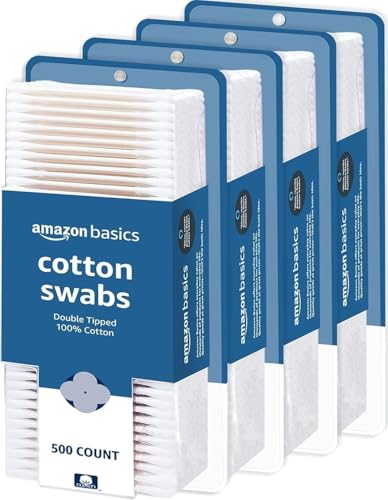 Amazon Basics Double-Tipped Cotton Swabs, 2000 Count