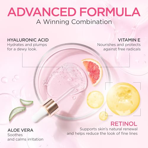 Retinol Serum with Hyaluronic Acid & Vitamin E – 1 Oz Anti-Aging Treatment