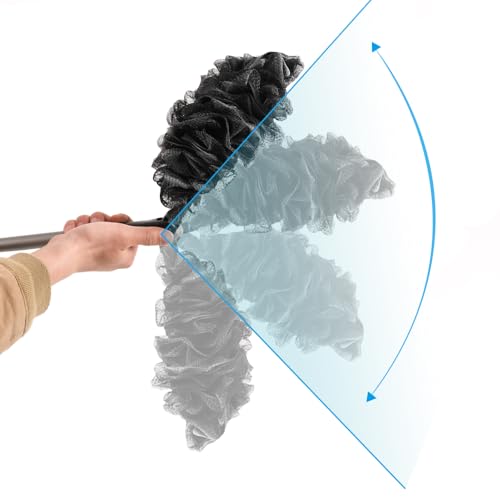 EASACE 23-Inch Back Scrubber Loofah with Long Handle & Adjustable Head, Includes Replacement Soft Loofah for Shower