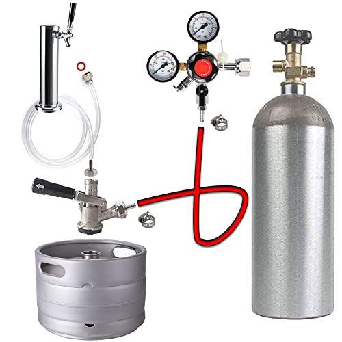 5ft Draft Beer Line with Hexnut - Food Grade Vinyl Hose