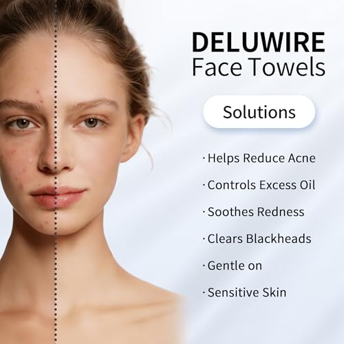 Disposable Ultra Soft Facial Towels - 50 Count, 7.8"x7.8"
