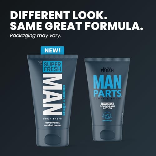 Super Fresh Ball Deodorant Lotion for Men - Ocean + Citrus, 4oz 2-Pack