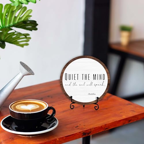 Inspirational Wooden Sign for Yoga & Meditation Room Decor