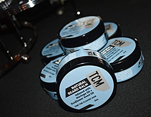 TCM Natural Beard Balm with Shea Butter & Argan Oil - 2 oz