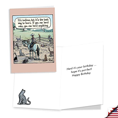 Funny Retro Cartoon Birthday Cards - Assortment Pack of 3