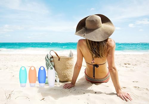 Fullplus Leak-Proof Silicone Travel Bottles Set - 3 oz TSA Approved