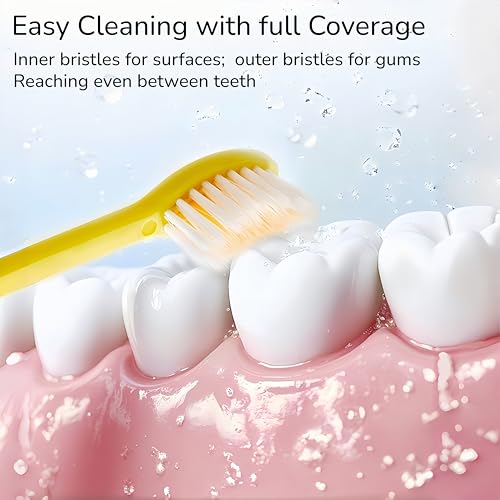 Travel Folding Toothbrush with Cover - Compact & Hygienic Design