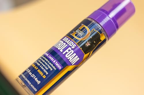 Black Panther Braids Control Foam - Hair Styling Mousse for Braids & Twists, 7.25 fl oz