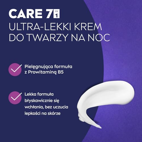 NIVEA Light Night Face Cream 100ml - Hydrating, Non-Greasy, Pro-Vitamin B5